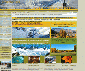 patagoniaexpress.com: Patagonia Express desde Esquel-Patagonia Argentina Trevelin, Cholila, El Maiten, Rio Pico, Tecka y Corcovado
Patagonia Express desde Esquel es un portal integramente dedicado a la Patagonia y sus localidades. Información de actividades turísticas y culturales en Esquel. Turismo, pesca, flora y fauna, historias, aborígenes, fly fishing y mucho más.