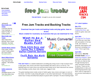 freejamtracks.com: Free Jam Tracks and Backing Tracks
Free Jam Tracks. Play guitar, bass guitar and drums with downloadable backing tracks.