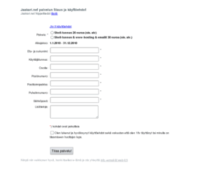 jaakari.net: Jaakari.net-palvelun tilauspalvelu
web-it.fi