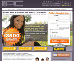 permanentmakeupschool.org: School And Training For Permanent Makeup Classes, Permanent Make Up Training and Permanent Cosmetic Educational Training
Enroll in Permanent Makeup School and receive the best Permanent Cosmetic Training with beginner and advanced Permanent Make Up Classes at IIPC