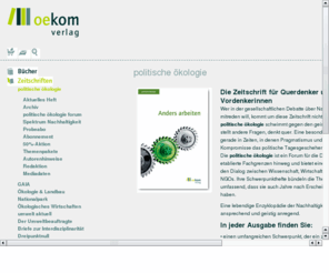 politische-oekologie.com: politische kologie im oekom verlag
