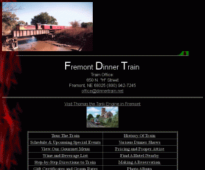 dinnertrain.net: Welcome To The Fremont Dinner Train
