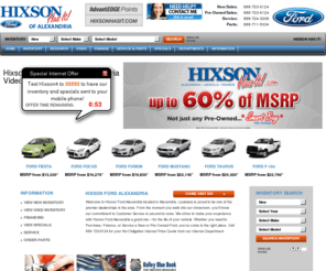 hixsonfordalex.com: Hixson Ford LINCOLN Alexandria | Ford, Lincoln Dealer | Alexandria
Visit the Official Site of Hixson Ford LINCOLN Alexandria, Selling Ford, Lincoln in Alexandria, LA and Serving Alexandria. 2506 MacArthur Drive, Alexandria, LA 71301.