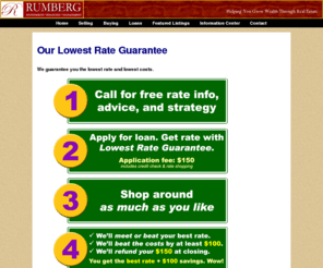 lowest-rate-guarantee.com: Lowest Loan Rate Guarantees
Our guarantee to get you the lowest combination of mortgage loan interest rate and closing costs