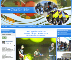 okulsenlikleri.com: Yil Sonu Okul senlikleri, universite senlikleri, Bahar senligi, Kres senlikleri
Konser Organizasyonu, Sanatci Organizasyonlari, Organizasyon Etkinlikleri, Organizasyon Firmalari, Fotograf ve Video Cekimleri, Halkla iliskiler, Palyaco, Pamuk Prenses, Tahta Bacak, Jonglor, Cambaz