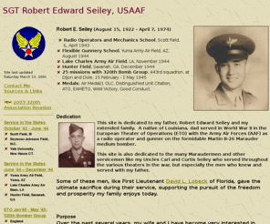 seiley.com: SGT Robert Edward Seiley, AAF WWII
Experiences of Robert E. Seiley, a B-26 radioman and gunner in Europe in 1945