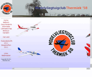 thermiek58.nl: Homepage Modelvliegtuigclub Thermiek '58
