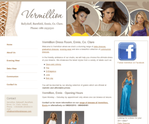 vermilliondresses.com: Debs dresses Graduation dresses Bridesmaids dresses & Communion Dresses at Vermillion Ennis Co. Clare
Beautiful collection of debs dresses, graduation dresses, bridesmaids dresses and communion wear in stock at Vermillion Dress Room, Ennis Co. Clare. Design labels include Dave and Johnny, Flip and D-Elegance. Arrange an appointment today!