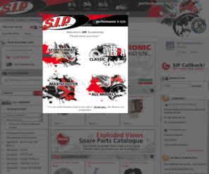 scooterrun.com: SIP Scootershop: performance & style für Motorroller, Maxiscooter, Scooter
        und klassische Vespas - Zubehör, Tuning und Ersatzteile
SIP Scootershop is the leading mailorder and online shop for scooter parts. Accessoire, spare parts and tuning for classic Vespa and modern automatic scooters.