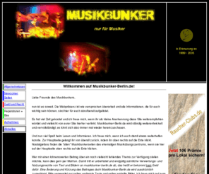 musikbunker-berlin.de: Musikbunker - nur für Musiker
Nur für Musiker - Infos, Listen, Tips, Vertragstexte, Reperaturanleitungen und noch viel mehr. Wir helfen dir weiter - kostenlos!