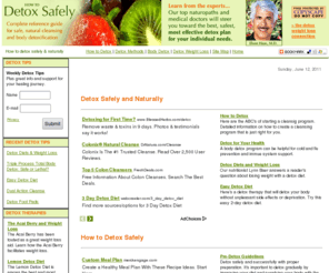 detoxsafely.org: Detox Safely | How to Detox Your Body Naturally & Effectively
Detox your body safely. Plan your detox program with our how-to guide for a safe, doctor-recommended detox. Some detox diets can be harmful to your health!