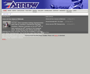 arrowkarts.com: Karting Latest News & Results | Arrow Karts Pty Ltd
The Official Arrow Karts website bringing you quality go karts, parts, racing news and results, products and information.