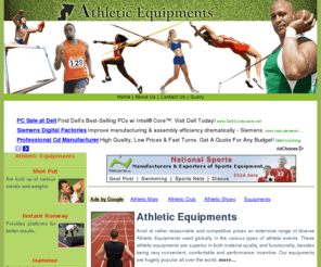 athleticequipments.com: Athletic Equipments,Athletics Sport Goods,Athletic Equipments Manufacturer,Athletics Equipments Suppliers,Track & Field Equipments,Hurdles Athletic Equipments,Javelin Athletics Equipment
Athletic Equipments Offers - athletic equipments, exporters of athletic Sports goods, athletic equipments manufacturers, athletic equipments suppliers, track & Field equipments, athletic shot put suppliers, discus athletic equipment, javelin athletic equipments, track hurdles suppliers, athletic hammer manufacturers, starting blocks exporters india, high jump athletic equipments
