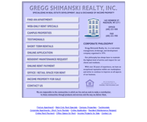 madrent.com: Gregg Shimanski Realty, Inc. | Home Page
Specializing in Real Estate Development, Sale & Exchange of Income Property