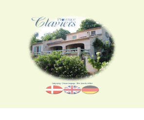 claviers.dk: CLAVIERS - Udlejning af feriebolig i Frankrig
Claviers - Provence: Charmerende villa for 7-8 personer. Villa p 150 m + 100 m klder. Ny pool med panorama udsigt. Kmpe overdkket barbecueterrasse. 1.200 m smuk, kuperet have med oliventrer (ikke for gangbesvrede)