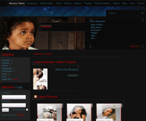 marianatolbert.com: Welcome to Mariana Tolbert Fansite
Welcome to Mariana Tolbert Fansite