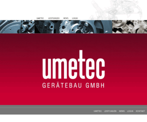 umetec.net: Homepage - umetec Gerätebau GmbH
 - umetec Gerätebau GmbH - 18-04-2011 00:34:57