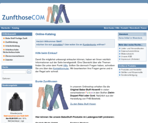 zunfthose.com: Zunfthose COM - Zunftkleidung, Berufskleidung und Arbeitskleidung
Versandhandel mit Zunft, Arbeitskleidung und Berufsbekleidung von FHB Bielefeld