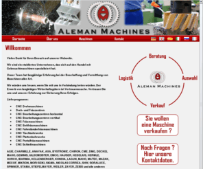 aleman-machines.com: Maschinen Ankauf Verkauf Handel Gebrauchtmaschinen Neumaschinen Aleman Machines
Aleman Machines nimmt den Ankauf und Verkauf sowie den Handel von Maschinen sowohl Gebrauchtmaschinen als auch Neumaschinen vor.