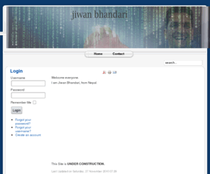 jiwanbhandari.net: Welcome
Joomla! - the dynamic portal engine and content management system