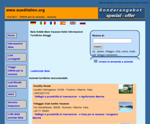 sueditalien.org: Italia Estate Mare Vacanze Hotel Informazioni Turistiche Alloggi
Italia Estate Mare Vacanze Hotel Informazioni Turistiche Alloggi