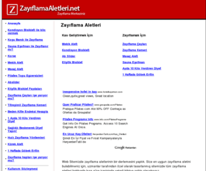 zayiflamaaletleri.net: Zayıflama Aletleri
Zayıflama aletlerinin uygun kullanımı ve zayıflama metodları hakkında bilmeniz gerekenler. Kondisyon bisikleti,Yürüyüş Bandı,Eliptik Bisiklet,Mekik aletleri, Plates topu egzersizleri,1 ayda 10 kilo verdiren diyet, Hızlı Zayıflama Yöntemleri, Sağlıklı beslenerek diyet yapma yolları...