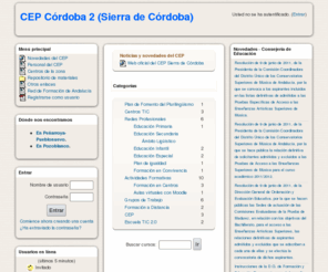 cepcordoba2.org: CEP Córdoba 2 (Sierra de Córdoba)

  Centro del Profesorado Córdoba 2

  "Sierra de Córdoba"