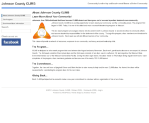 johnsoncountyclimb.com: Johnson County CLIMB
Johnson County CLIMB - Community Leadership and Involvement Means a Better Community