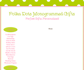 polkadotsmg.com: polka dots monogrammed gifts perfect gifts personalized
car monograms vinyl decals monogram gifts