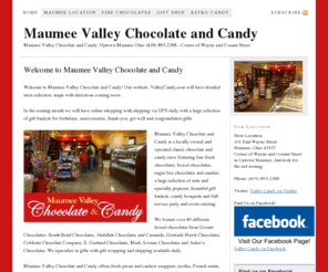 valleycandy.com: Maumee Valley Chocolate and Candy — Maumee Valley Chocolate and Candy, Uptown Maumee Ohio (419) 893-2388 - Corner of Wayne and Conant Street
Maumee Valley Chocolate and Candy, Uptown Maumee Ohio (419) 893-2388 – Corner of Wayne and Conant Street