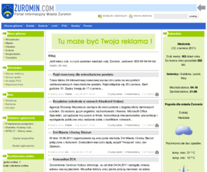 zuromin.com: WIRTUALNY ŻUROMIN
Internetowy serwis informacyjny miasta Żuromin. Wszystko o mieście, gminie i powiecie Żuromińskim. Zapraszamy na www.zuromin.com