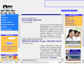 arysoft.net: Hosting.arysoft.it - WEB HOSTING DOMINI
arysoft.it - Il sito italiano per chi cerca offerte di hosting, housing, servizi per le imprese, registrazioni domini a prezzi contenuti