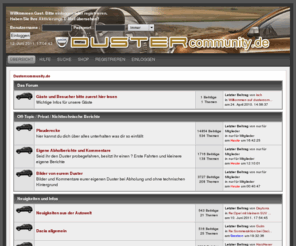 dustercommunity.de: Dustercommunity.de - Die Duster Community für alle Duster Besitzer und Interessenten
Dustercommunity.de - Das Dacia Duster Community Forum für alle Duster Fans