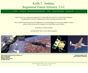 jenkinspatentlaw.com: Keith L. Jenkins, Registered Patent Attorney, LLC
patent site