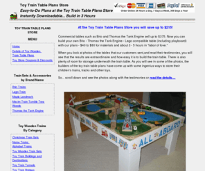 Toy Train Table Plans