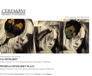 ceremoni.ch: CEREMONI - Promise to Bohemia
Feather Headdresses and Accessory