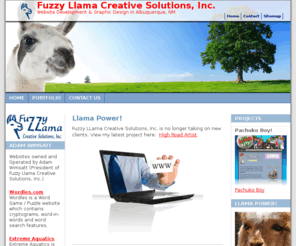 fuzzyllama.com: Fuzzy Llama Creative Solutions, Inc.
Website graphic designer and ASP.Net developer located in Albuquerque, NM.  Specializing in Telerik Sitefinity