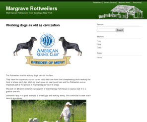 margraverottweilers.com: Working dogs as old as civilization - Margrave Rottweilers
