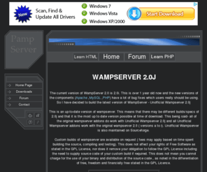 pampserver.com: PampServer.com
A great source of knowledge on WampServer, Apache, PHP, MySQL. 