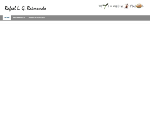 rafael-raimundo.net: Rafael L. G. Raimundo
PhD Project, Publication List, Previous Works, Sympatric Speciation, Photo Gallery, Links