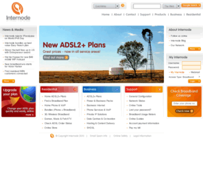 on.net: Internode
ADSL2  broadband internet, VoIP & phone services, 3G mobile broadband, WiFi hotspots, corporate and business Internet services.