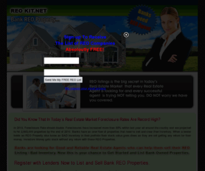 reokit.net: REO KIT Provides Direct Contact for Reo Lenders
REO KIT is the Direct Source to getting REO Listings directly from Banks and Asset Managers. Cose from a list of over 600  Companies.