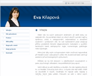 evadiagnostika.cz: Diagnostika, osobní pomoc Eva Kňapová
Poradna Evy Kňapové, diagnostika a osobní pomoc  