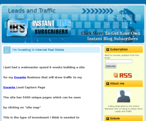 freeinstantblogsubscribers.com: Leads and Traffic
Instant Blog Subscribers