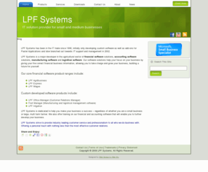 lpfsystems.com: LPF Systems
Small/Medium Business IT Solutions Provider