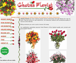 moonflorist.com: Chetna Florist & Moon Florist, Udaipur (Rajasthan).
Chetna Florist & Moon Florist Guarantee on quality and freshness of flowers packed in attractive gift wrapping. We Can deliver Ajmer, Jaipur, Jodhpur and Kota