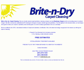 britendry.com: Brite-N-Dry Carpet Cleaning
