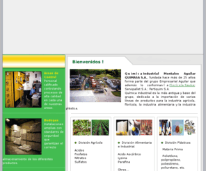 quimasa.com: Quimica Industrial Montalvo Aguilar Quimasa S.A.
Los mejores productos quimicos para las diferentes industrias, agrcola, industrial, alimenticia y plasticos