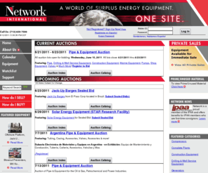 unsolositioparaequipo.net: Online marketplace for surplus oil and gas, petrochemical and power equipment
Buy and sell surplus and used equipment in network online auction.  Online auctions include oil and gas equipment, construction equipment, petroleum equipment and mining equipment.