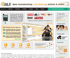 alf-banco.de: Onlinebanking Software - Homebanking & Online-Banking Software ALF-BanCo
Die Onlinebanking & Homebanking Software ALF-BanCo ist sicher, schnell & bequem. Die Homebanking Software jetzt kostenlos downloaden. Behalten Sie Ihre Finanzen im Blick.